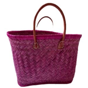 couffin fuchsia pour plage